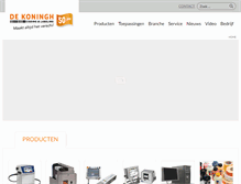 Tablet Screenshot of dekoningh.nl